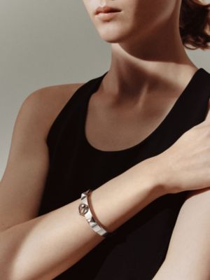 こし様HERMESエルメス 2連シルバーバングルブレスレットシルバーブレスネック ブレスレット 《コリエ・ド・シアン》 PM | Hermès - エルメス-公式サイト